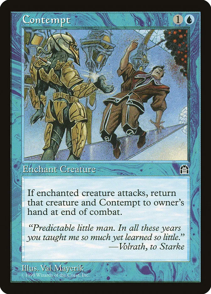 1998 Stronghold Contempt common #27 common card image