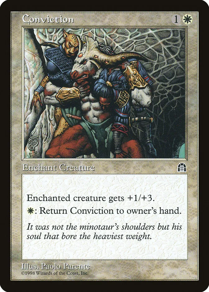 1998 Stronghold Conviction common #5 common card image