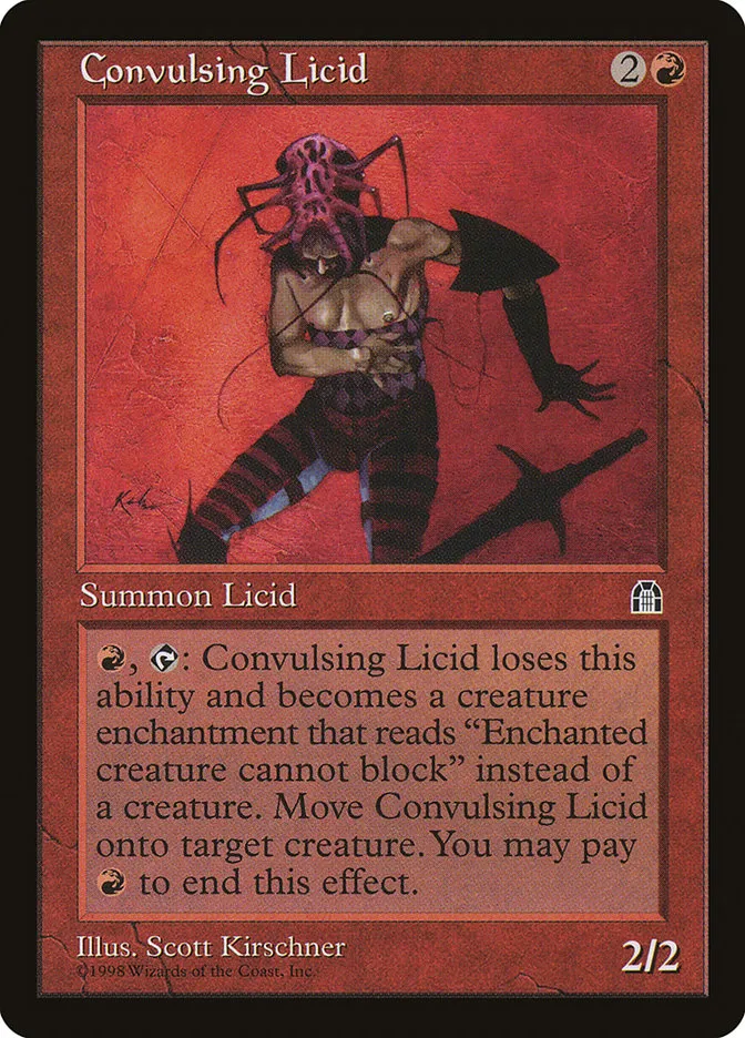 1998 Stronghold Convulsing Licid uncommon #77 uncommon card image