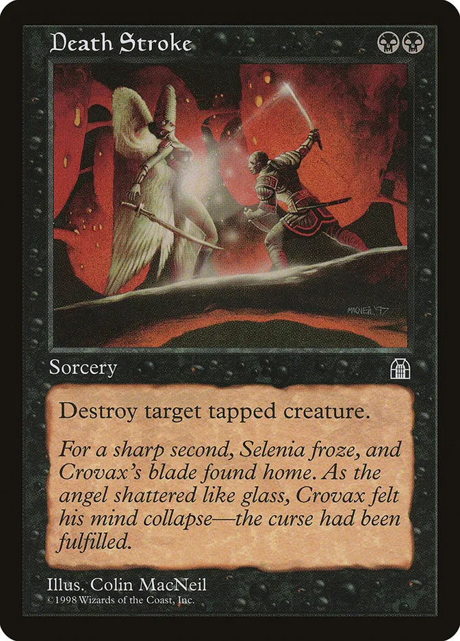 1998 Stronghold Death Stroke common #57 common card image