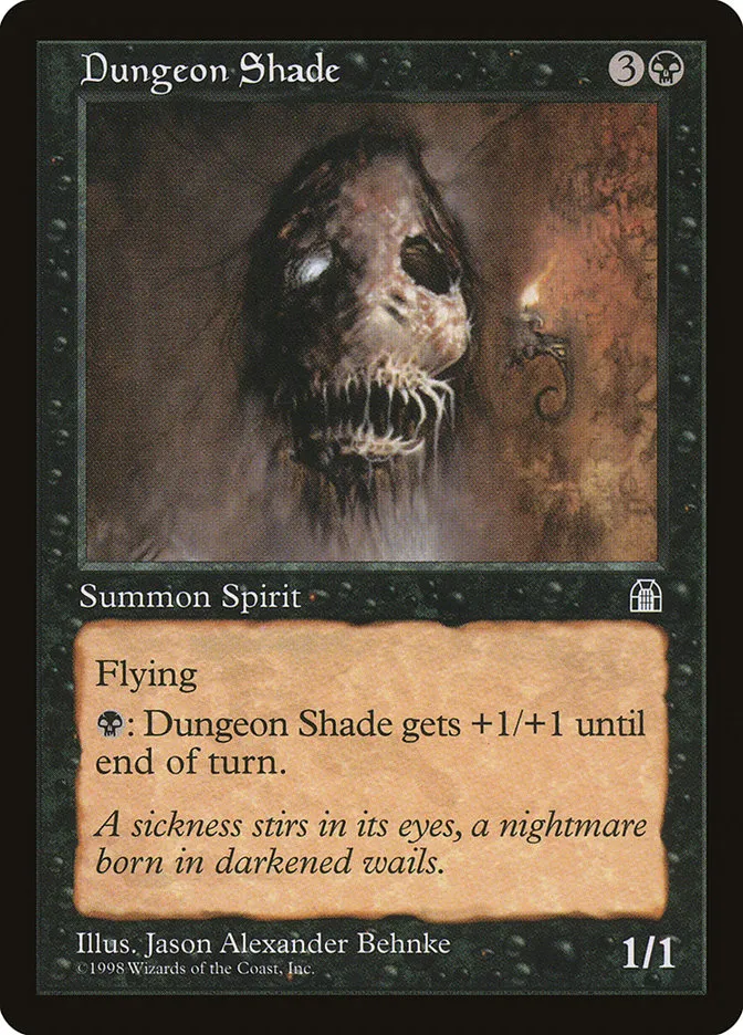 1998 Stronghold Dungeon Shade common #58 common card image