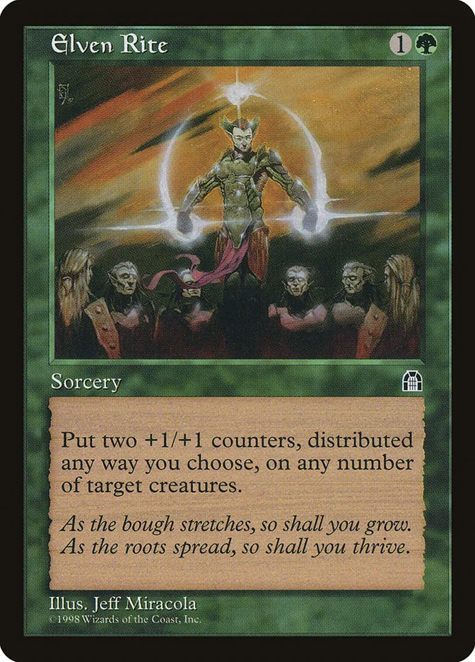 1998 Stronghold Elven Rite uncommon #106 uncommon card image