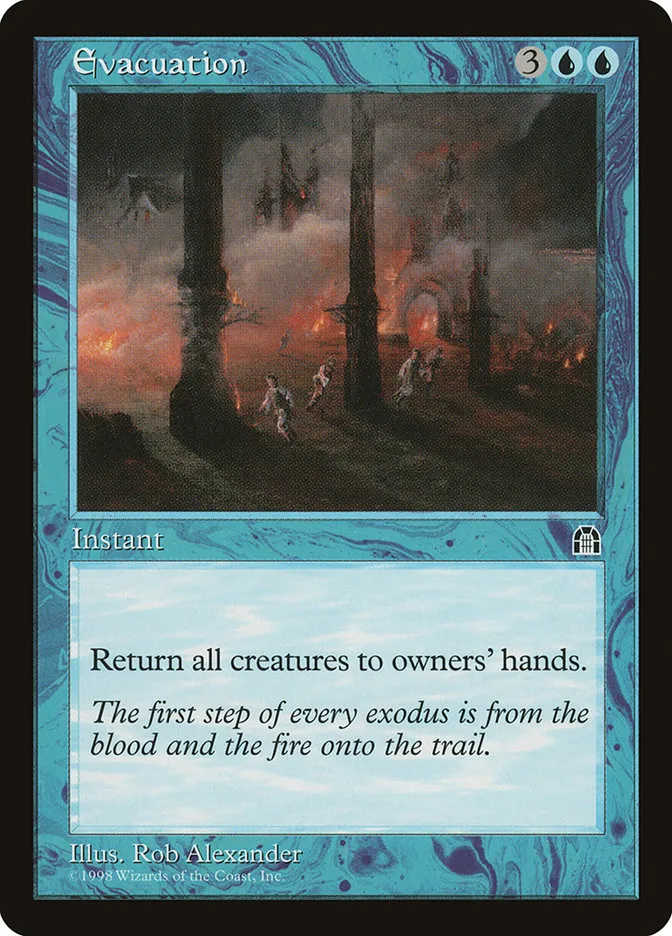 1998 Stronghold Evacuation rare #30 rare card image