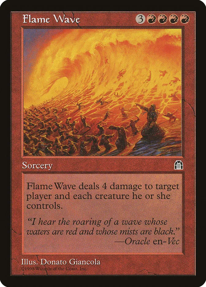 1998 Stronghold Flame Wave #81 uncommon card image