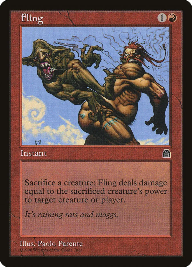 1998 Stronghold Fling common #82 common card image