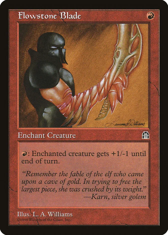1998 Stronghold Flowstone Blade common #83 common card image