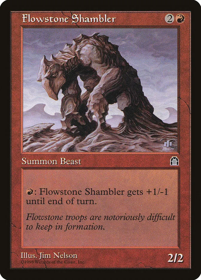 1998 Stronghold Flowstone Shambler common #86 common card image