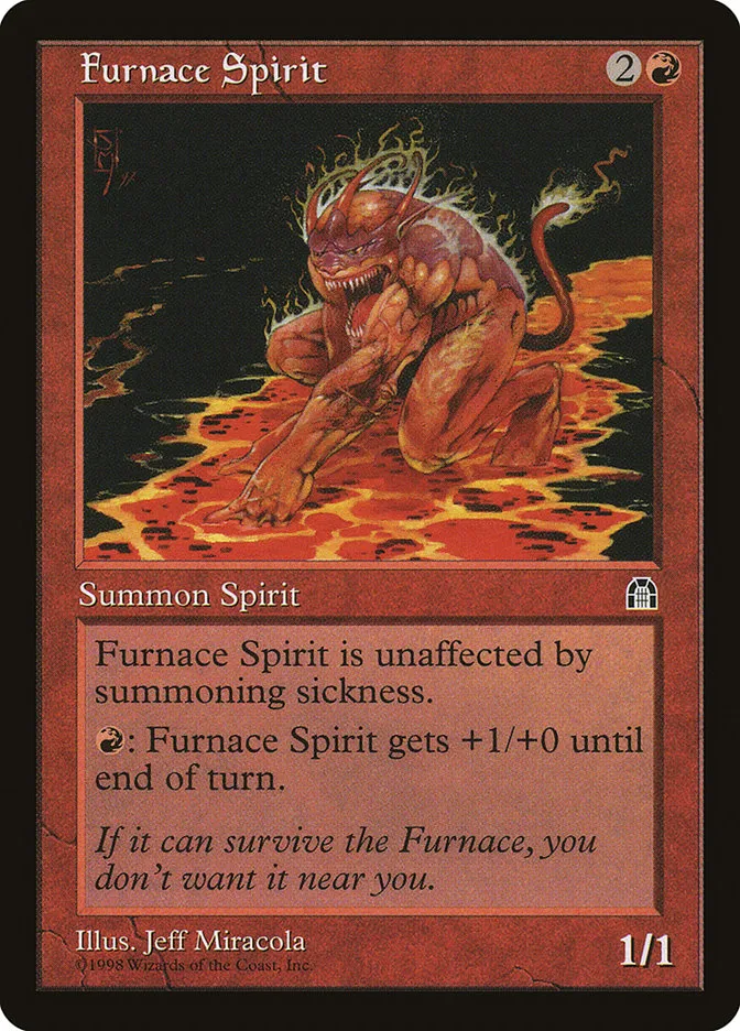 1998 Stronghold Furnace Spirit common #87 common card image
