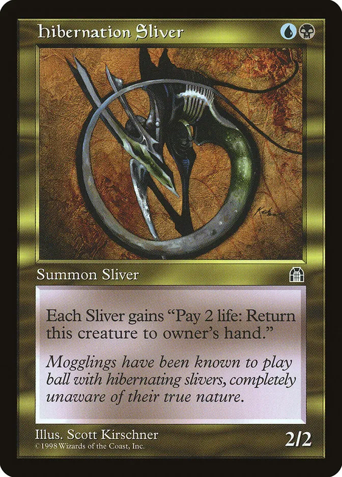 1998 Stronghold Hibernation Sliver uncommon #128 uncommon card image
