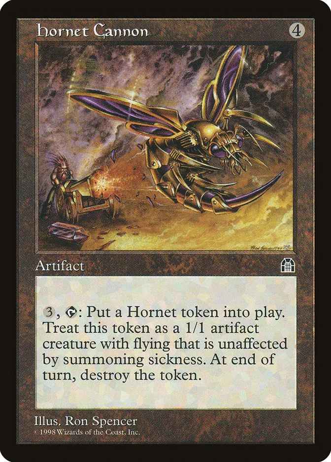 1998 Stronghold Hornet Cannon uncommon #136 uncommon card image