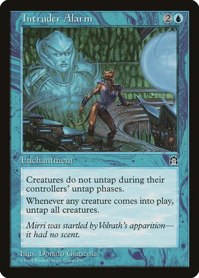 1998 Stronghold Intruder Alarm rare #34 rare card image
