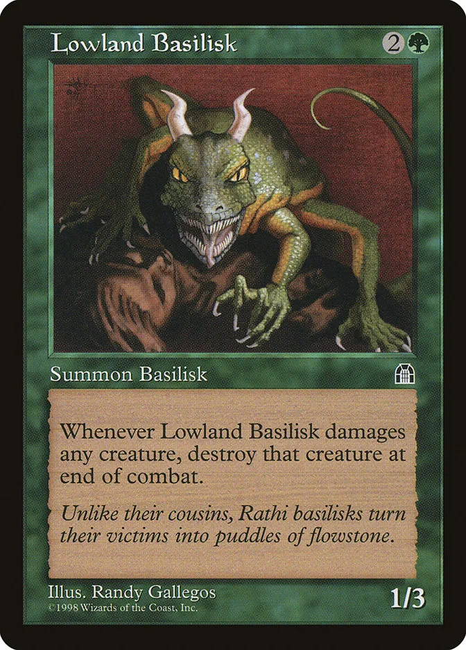 1998 Stronghold Lowland Basilisk #109 common card image