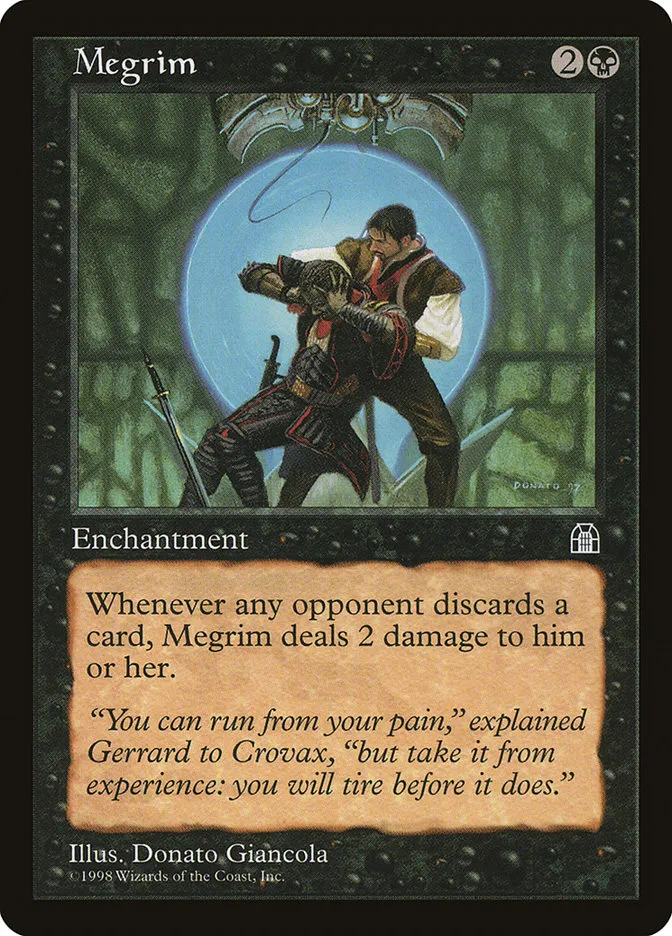 1998 Stronghold Megrim uncommon #62 uncommon card image