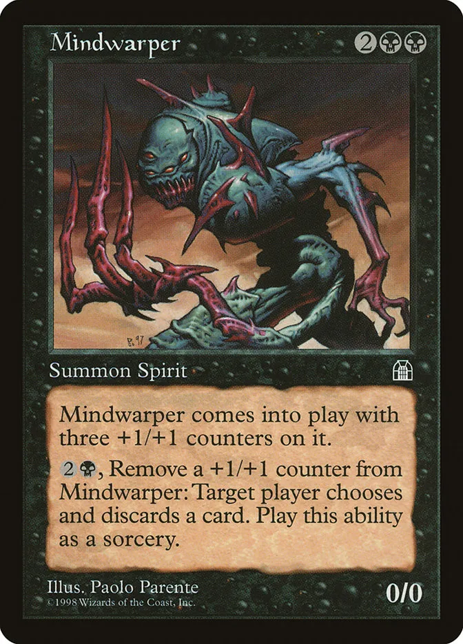 1998 Stronghold Mindwarper rare #64 rare card image