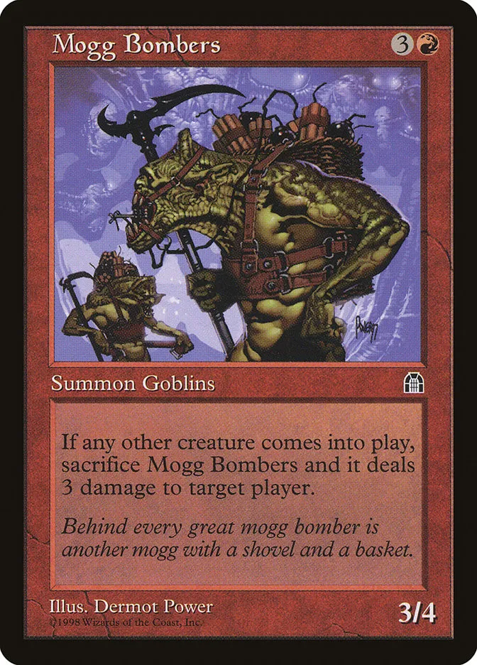 1998 Stronghold Mogg Bombers common #91 common card image