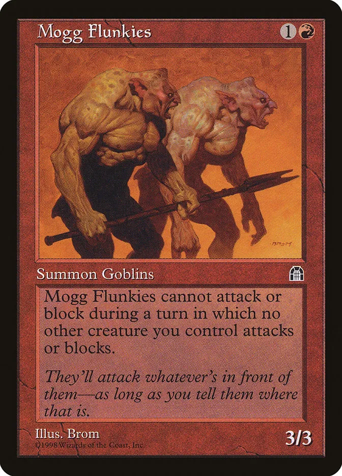 1998 Stronghold Mogg Flunkies common #92 common card image
