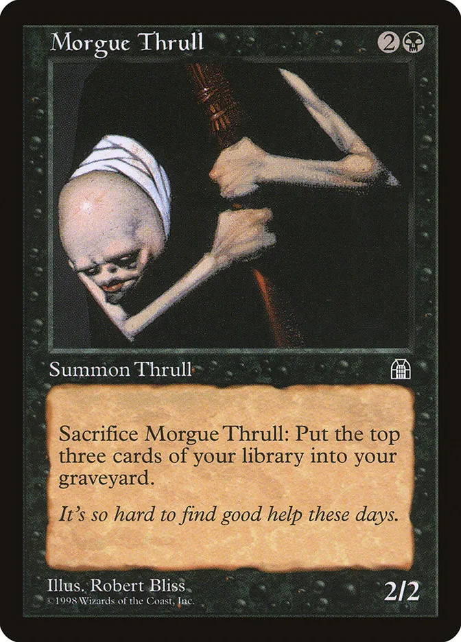 1998 Stronghold Morgue Thrull common #65 common card image