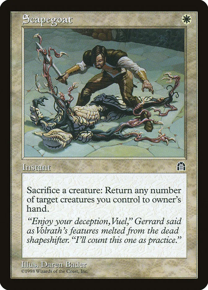 1998 Stronghold Scapegoat uncommon #14 uncommon card image