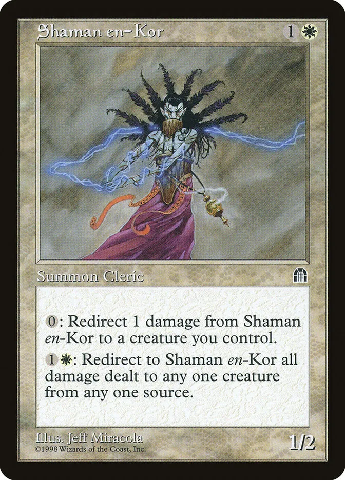 1998 Stronghold Shaman en-Kor rare #15 rare card image