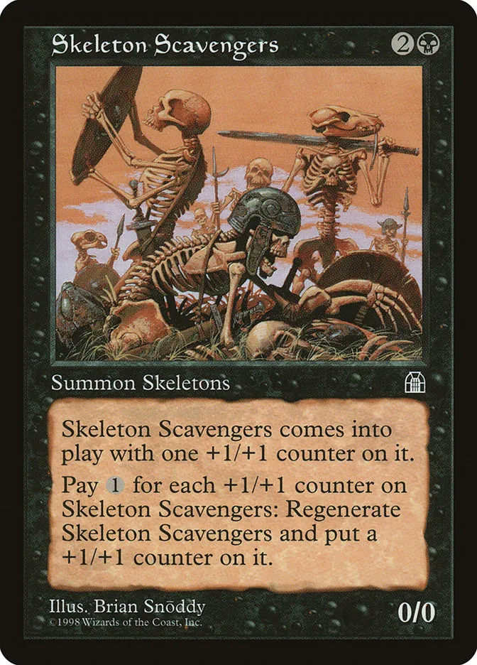 1998 Stronghold Skeleton Scavengers rare #70 rare card image