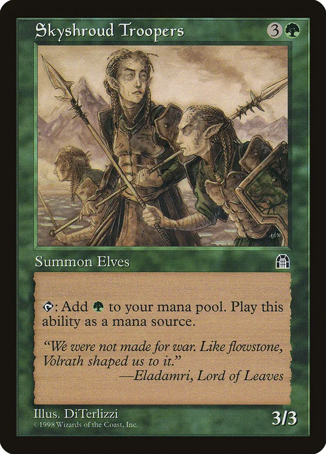 1998 Stronghold Skyshroud Troopers common #115 common card image