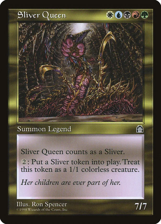 1998 Stronghold Sliver Queen rare #129 rare card image