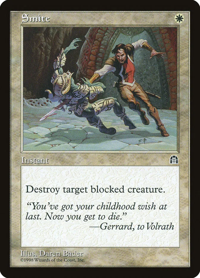 1998 Stronghold Smite common #17 common card image