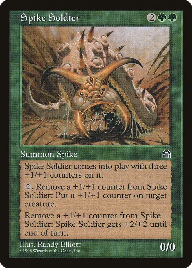 1998 Stronghold Spike Soldier uncommon #119 uncommon card image