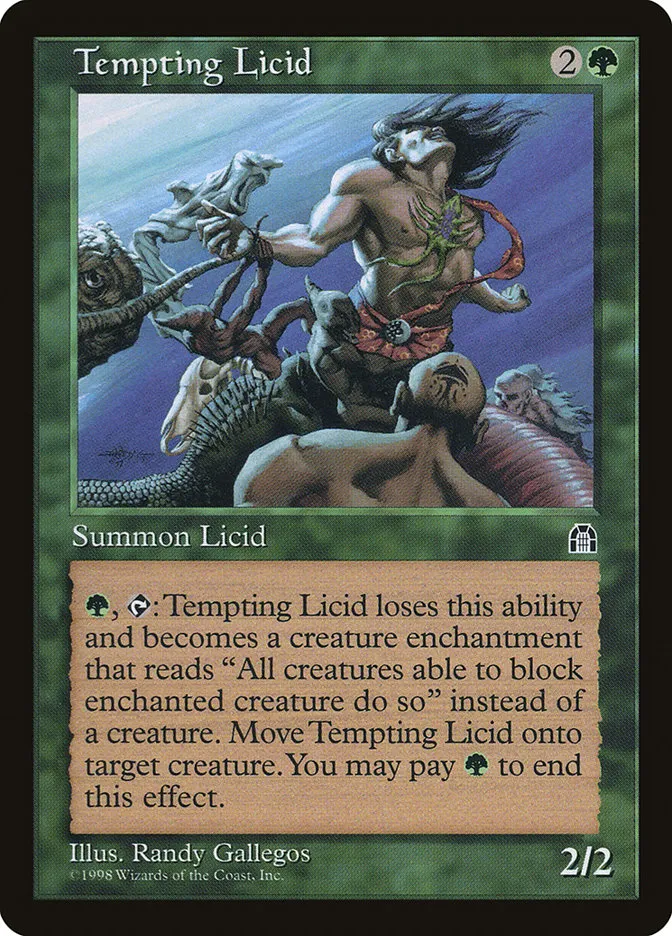 1998 Stronghold Tempting Licid uncommon #122 uncommon card image