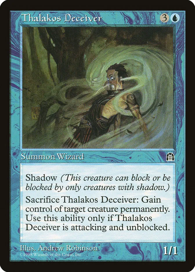 1998 Stronghold Thalakos Deceiver rare #45 rare card image