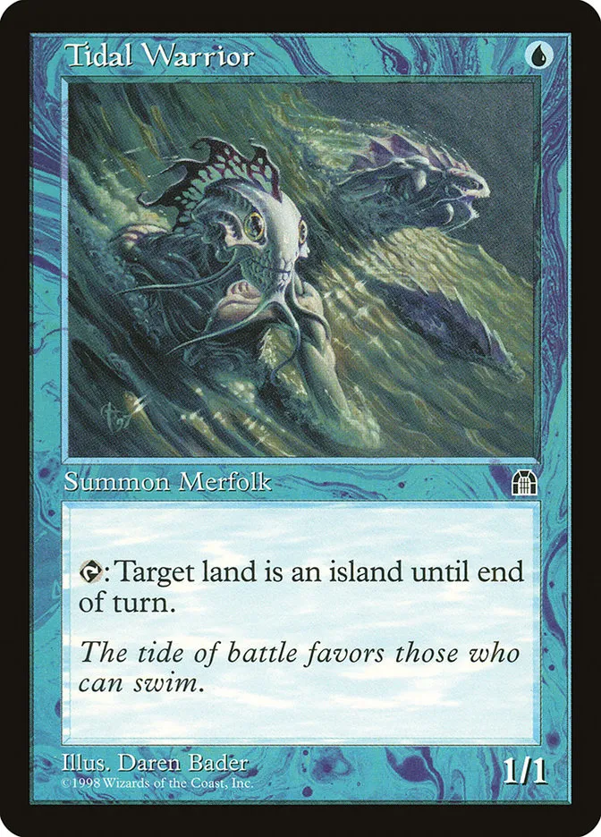 1998 Stronghold Tidal Warrior common #47 common card image