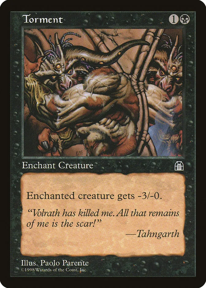 1998 Stronghold Torment common #73 common card image