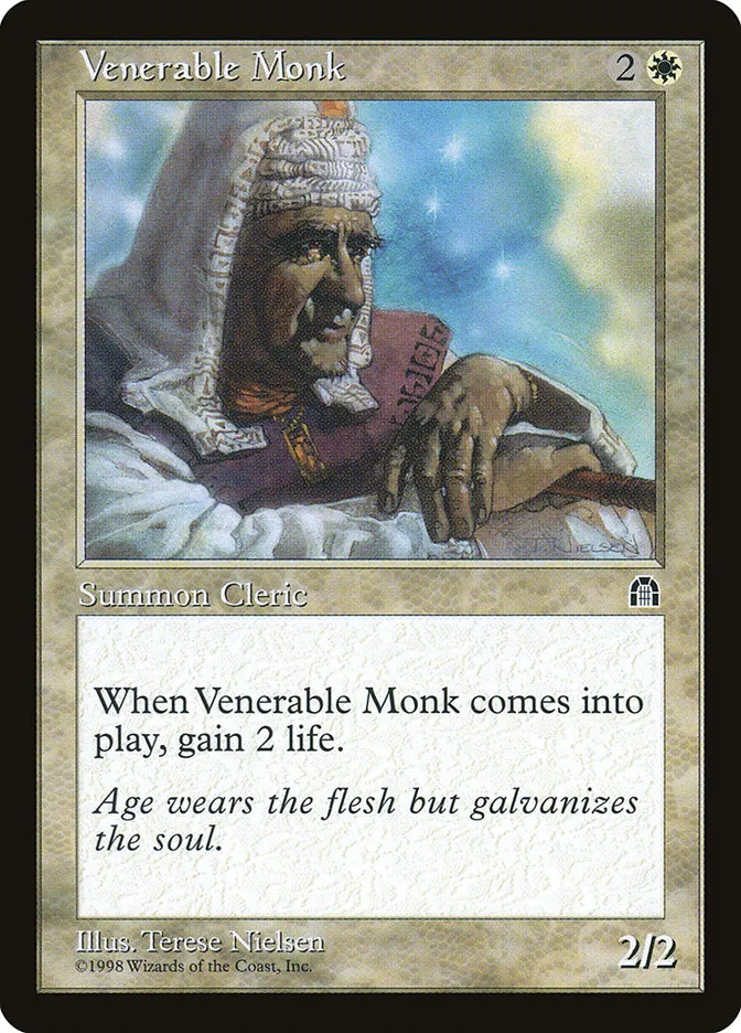 1998 Stronghold Venerable Monk common #21 common card image