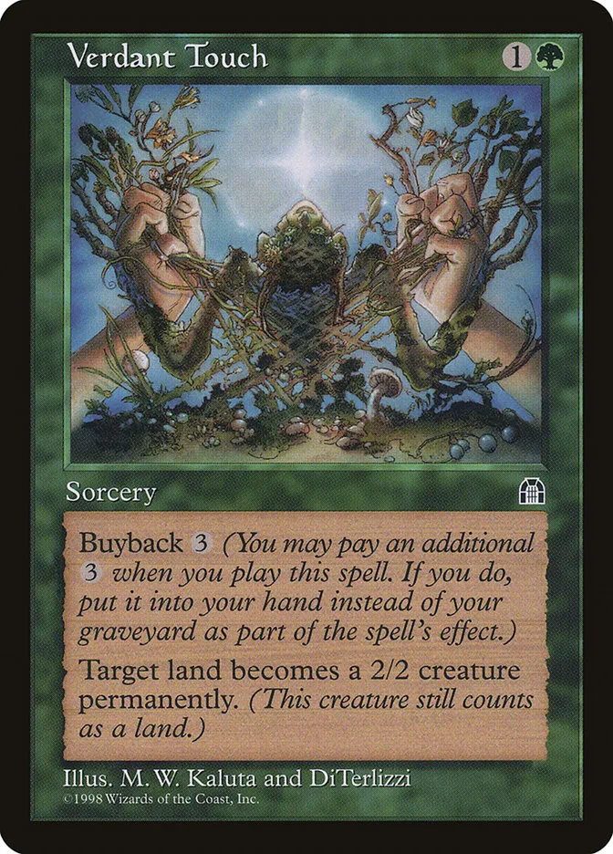 1998 Stronghold Verdant Touch rare #123 rare card image