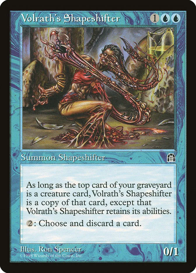 1998 Stronghold Volrath's Shapeshifter rare #48 rare card image