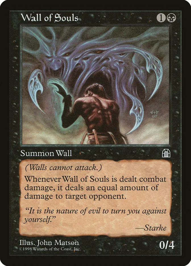 1998 Stronghold Wall of Souls uncommon #75 uncommon card image