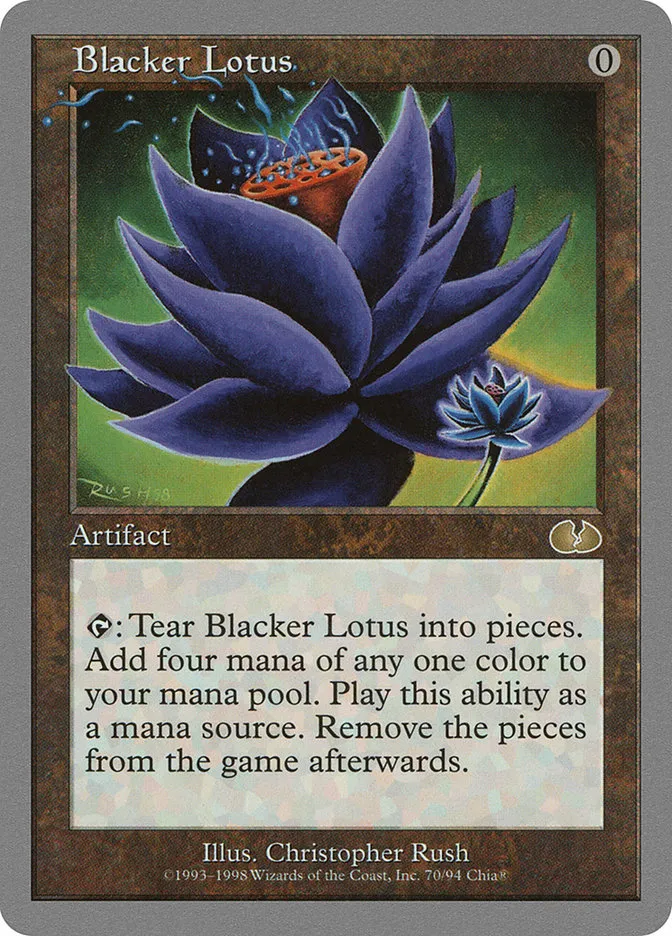 1998 Unglued Blacker Lotus #70 rare card image