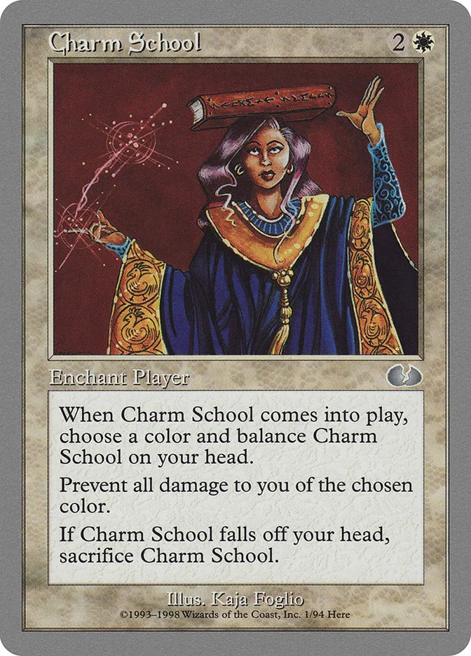 1998 Unglued Charm School uncommon #1 uncommon card image