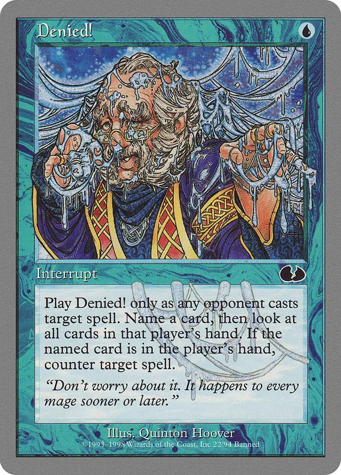 1998 Unglued Denied! #22 common card image