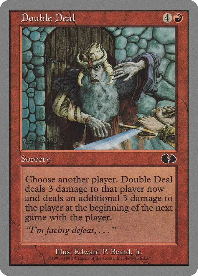 1998 Unglued Double Deal common #42 common card image