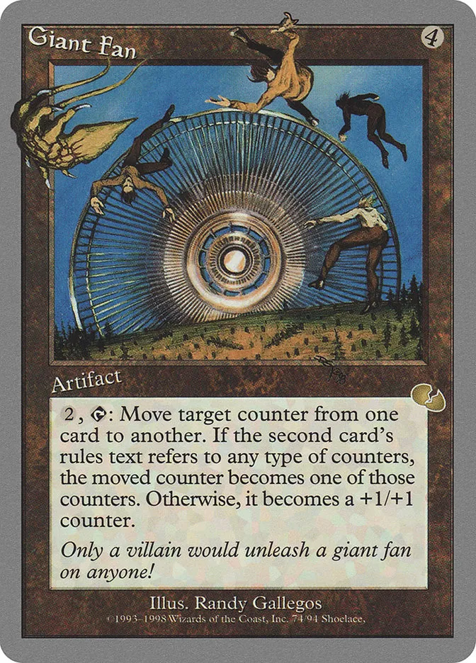 1998 Unglued Giant Fan rare #74 rare card image