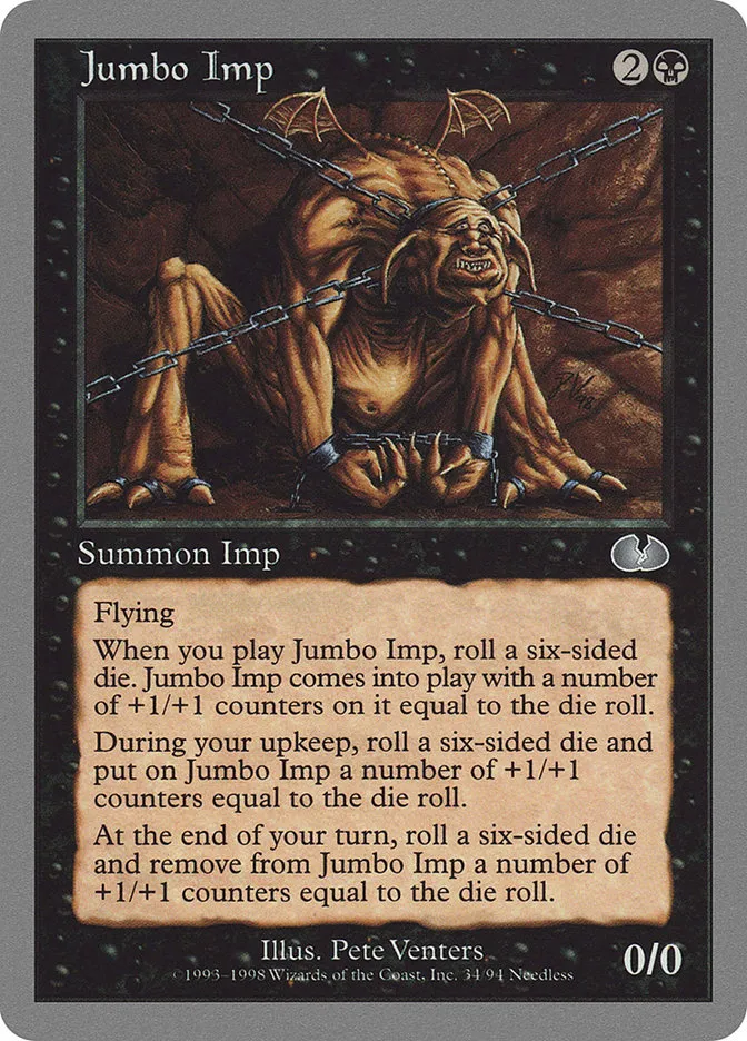 1998 Unglued Jumbo Imp uncommon #34 uncommon card image