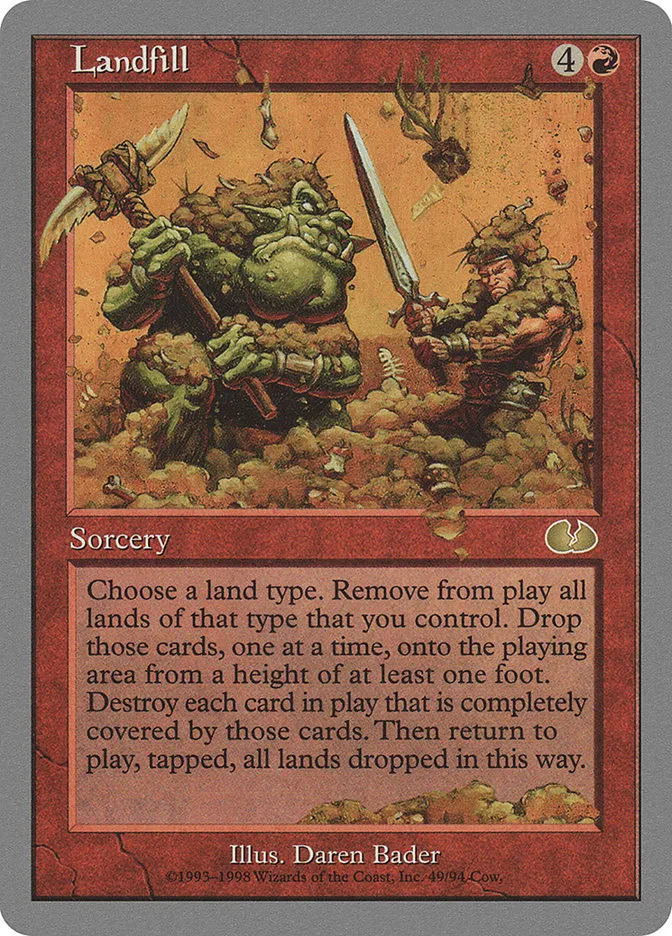 1998 Unglued Landfill rare #49 rare card image