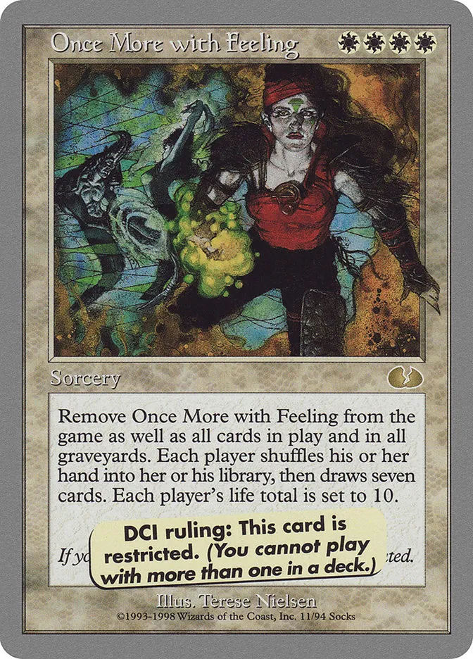 1998 Unglued Once More with Feeling rare #11 rare card image