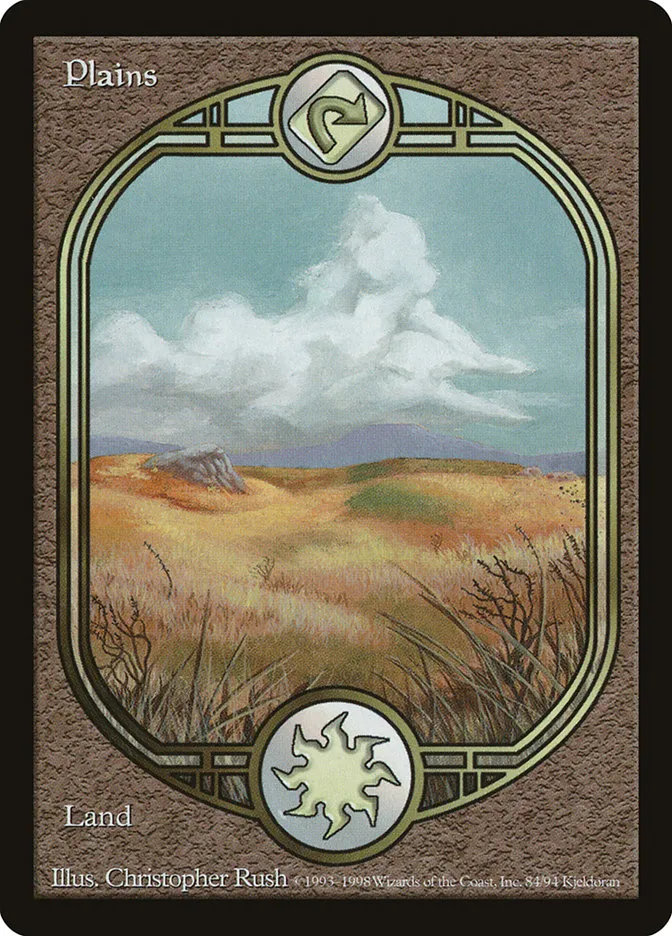 1998 Unglued Plains common #84 common card image
