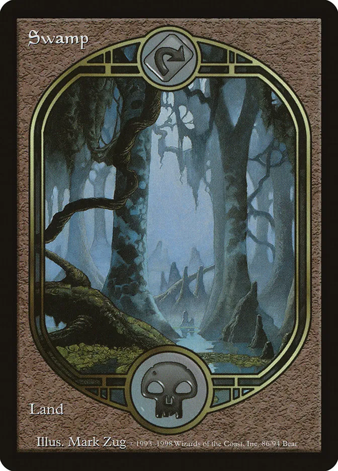 1998 Unglued Swamp common #86 common card image