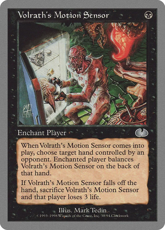1998 Unglued Volrath's Motion Sensor uncommon #39 uncommon card image