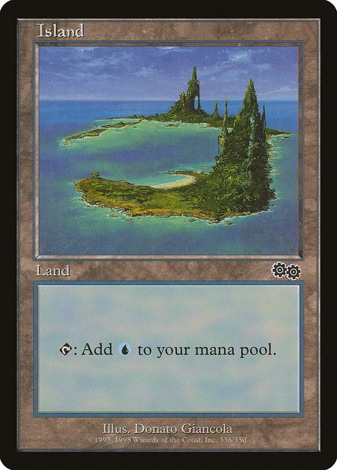 1998 Urza's Saga Island #336 common card image