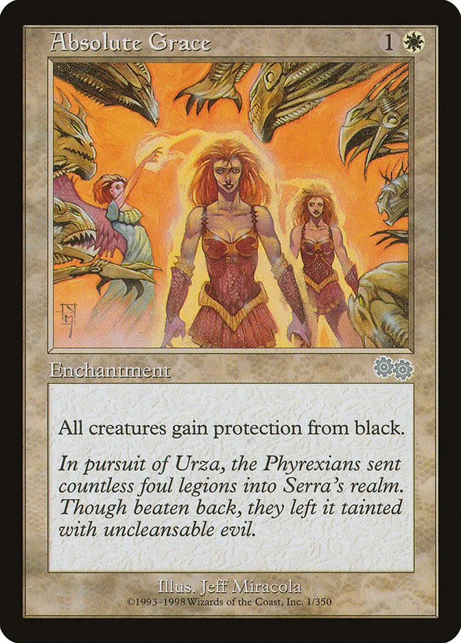 1998 Urza's Saga Absolute Grace uncommon #1 uncommon card image