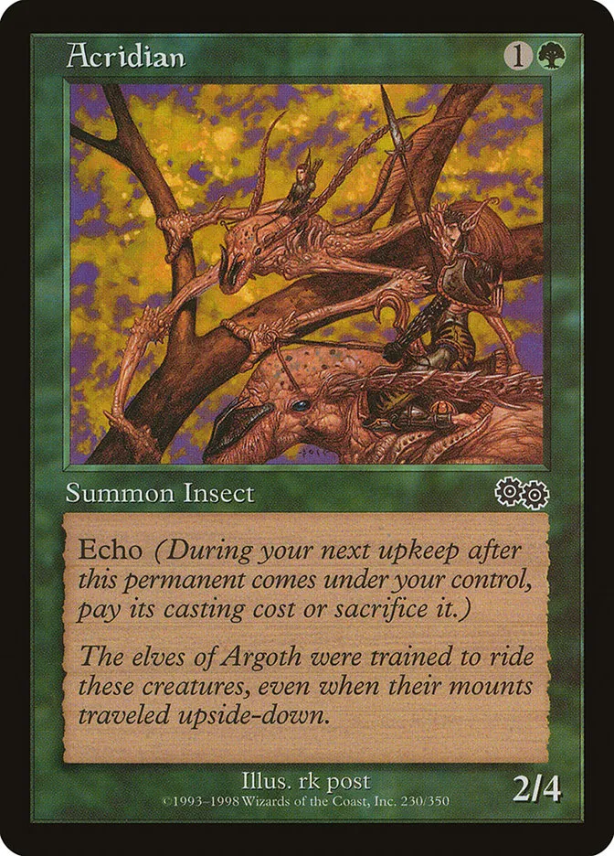 1998 Urza's Saga Acridian common #230 common card image